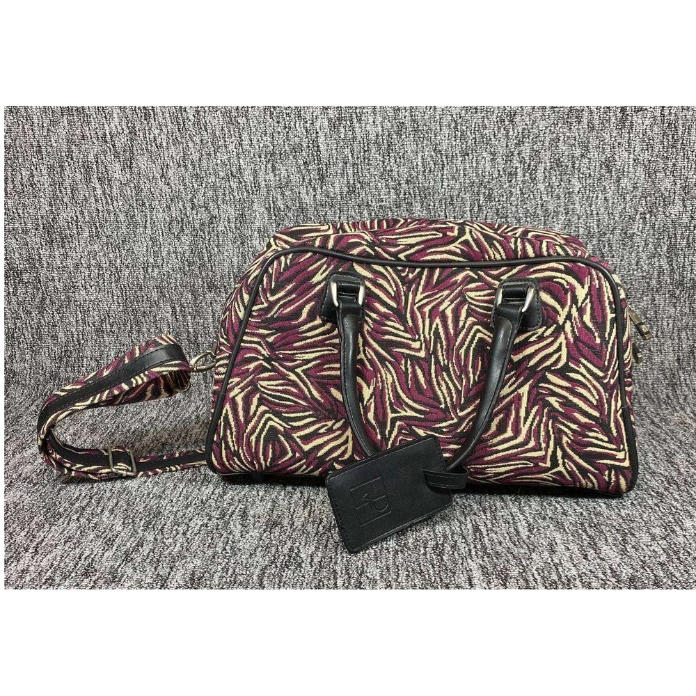 Vintage DVF Diane‎ Von Furstenberg Jacquard Satchel Weekender Travel Bag Strap